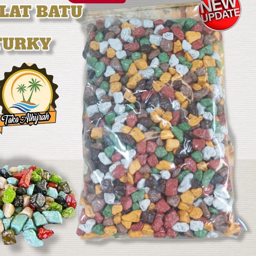 

☻ Coklat / cokelat batu krikil saudi / turky 1kg ▼
