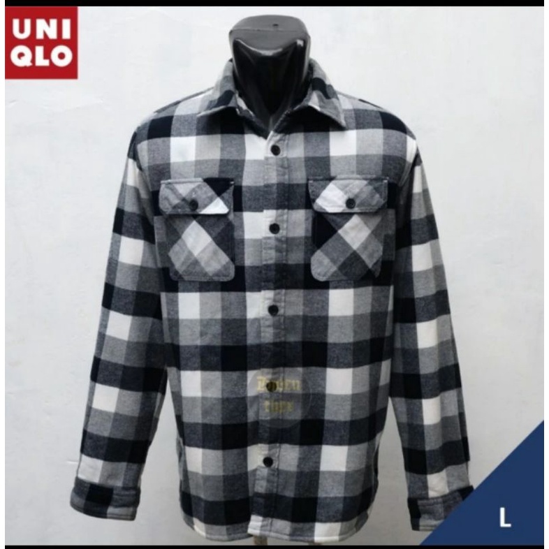 UNIQLO Jacket Flannel Sherpa BW