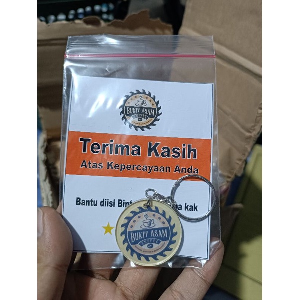 Gantungan kunci Bulat custom, bisa pake logo atau foto kalian