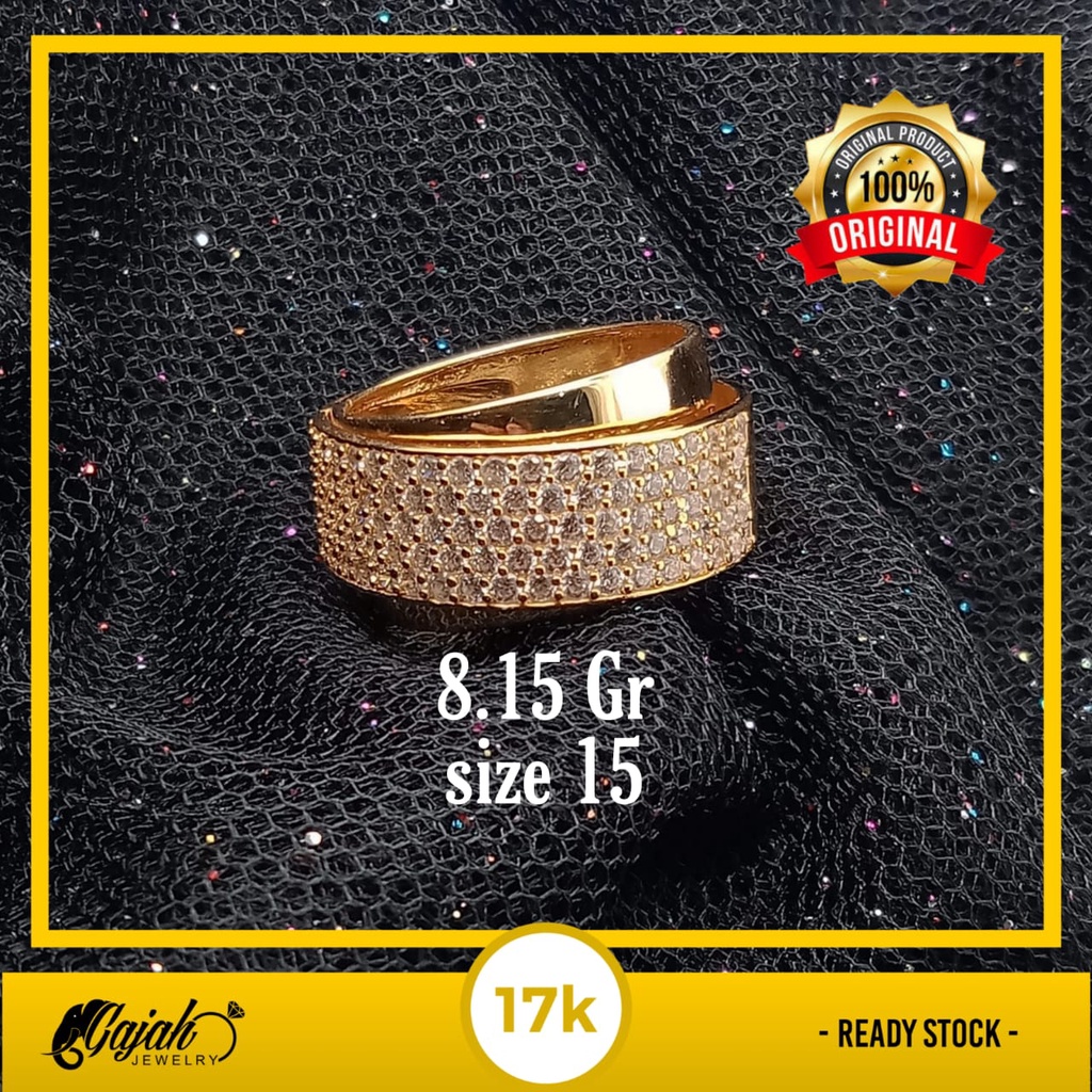 Cincin emas 17k - 8.15 gr kadar 750 - 4205