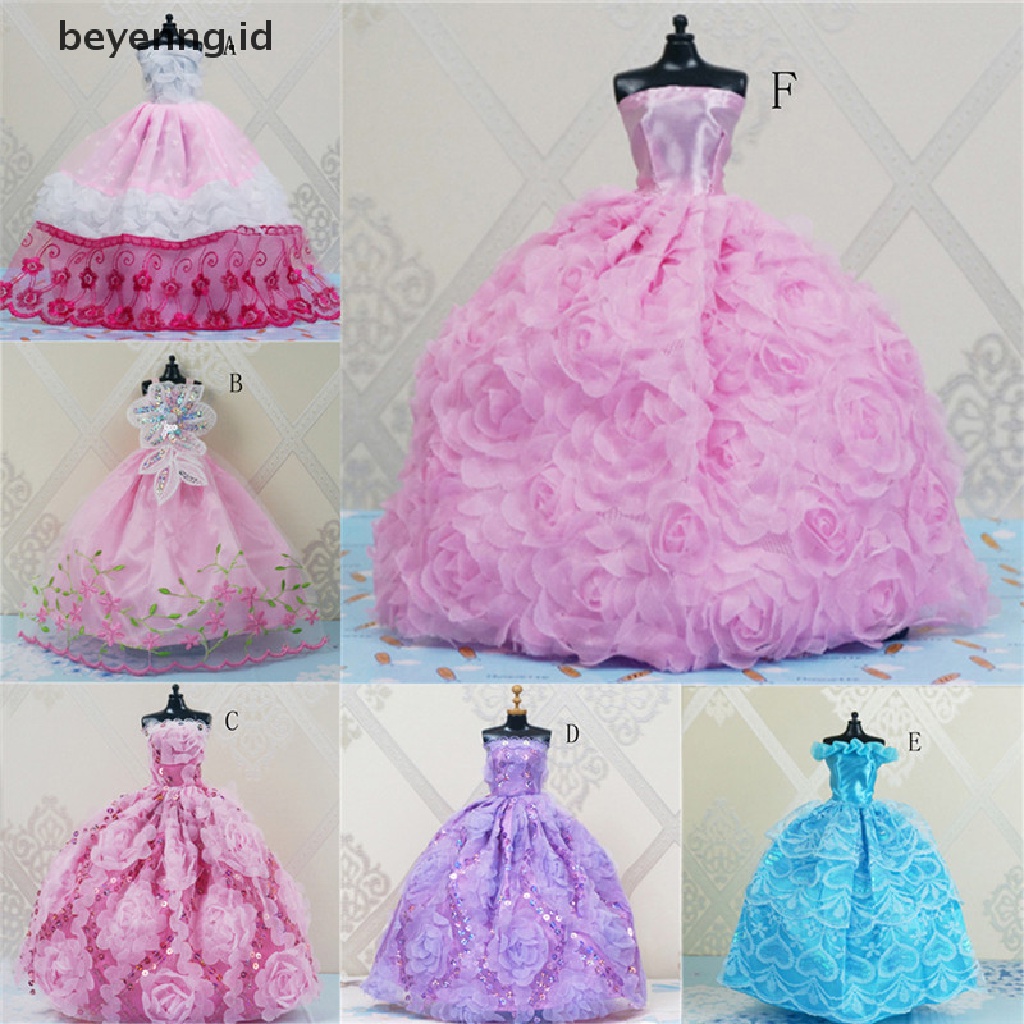 Beyen Baju Gaun Pesta Pernikahan Princess Handmade Pakaian Gaun Untuk Hadiah Boneka ID