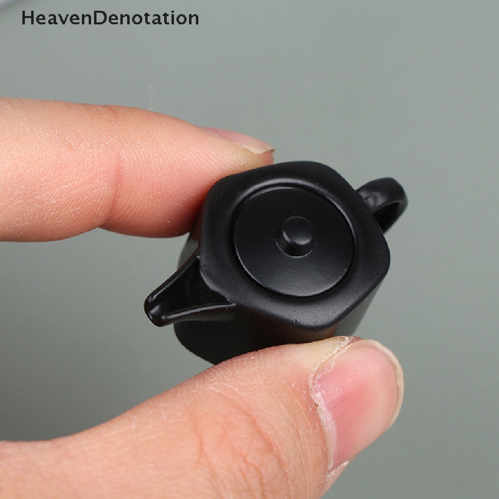 [HeavenDenotation] 1set 1: 6rumah Boneka Miniatur Teko Cangkir Tea Set Dengan Model Dapur Pemandangan Tamu HDV