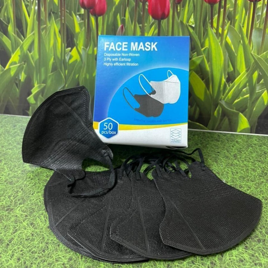 Masker Duckbill Dewasa isi 50 + BOX Masker Duck Bill Masker Painless