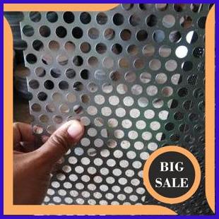 accessories Plat Lubang Besi Bolong Perforated Diameter 10mm Ukuran 50cm x 150cm 1F3B23