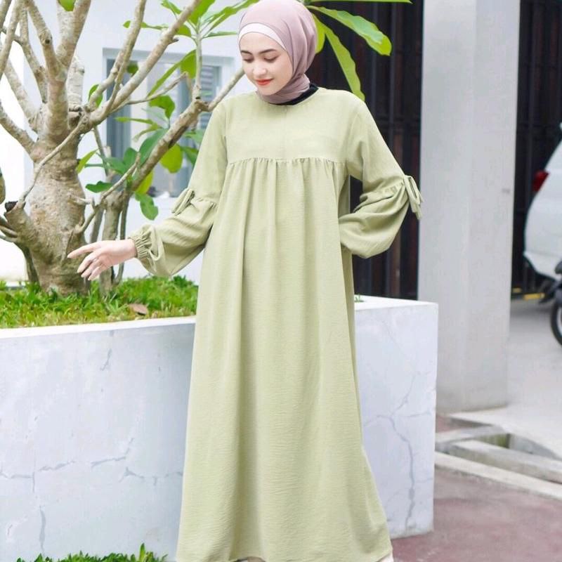 Gamis Irina Drees Crinkle Premium Busui Polos