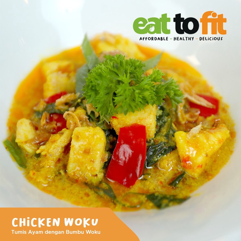 Chicken Woku Tumis Ayam dengan Bumbu Woku - Ready To Eat Woku Chicken - Eat To Fit