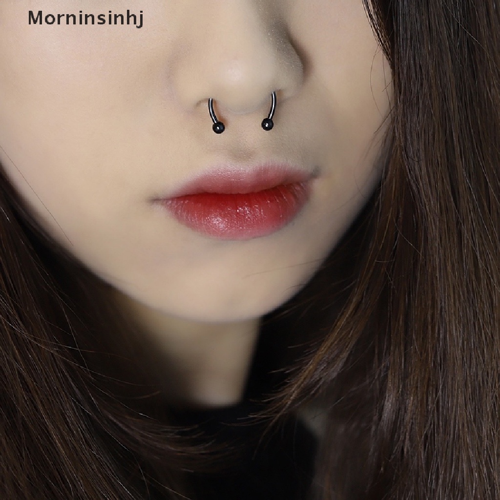 Mornin Nose Ring Hoop Septum Rings Magnet Punk Tubuh Palsu Hip Hop id