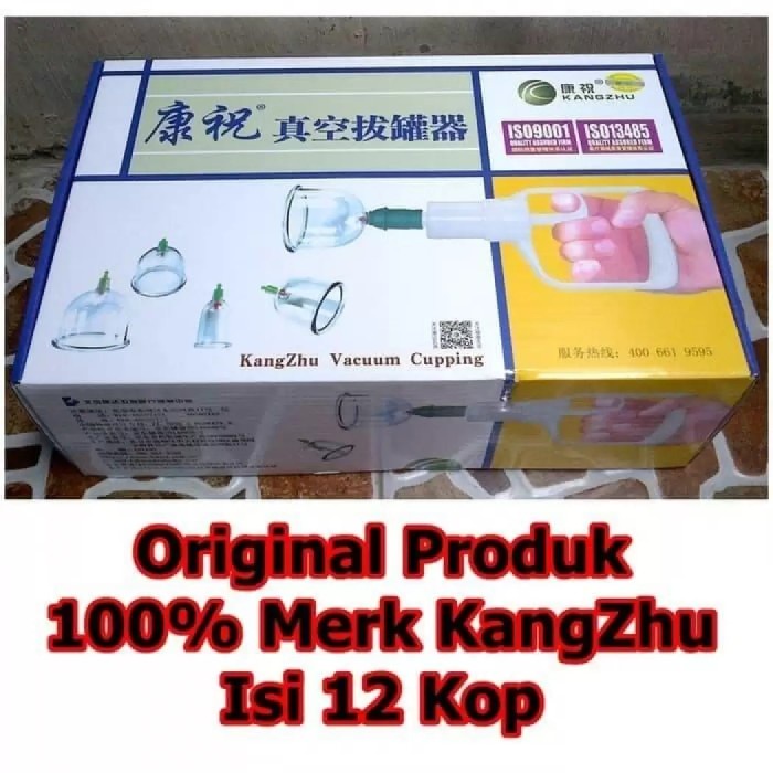KANGZHU ISI 12 / ALAT BEKAM KANGZHU ORIGINAL / KOP ANGIN KANGZHU 12