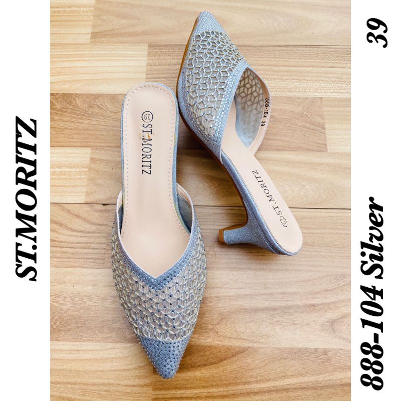 Sandal St Moritz Heels 888-104 silver