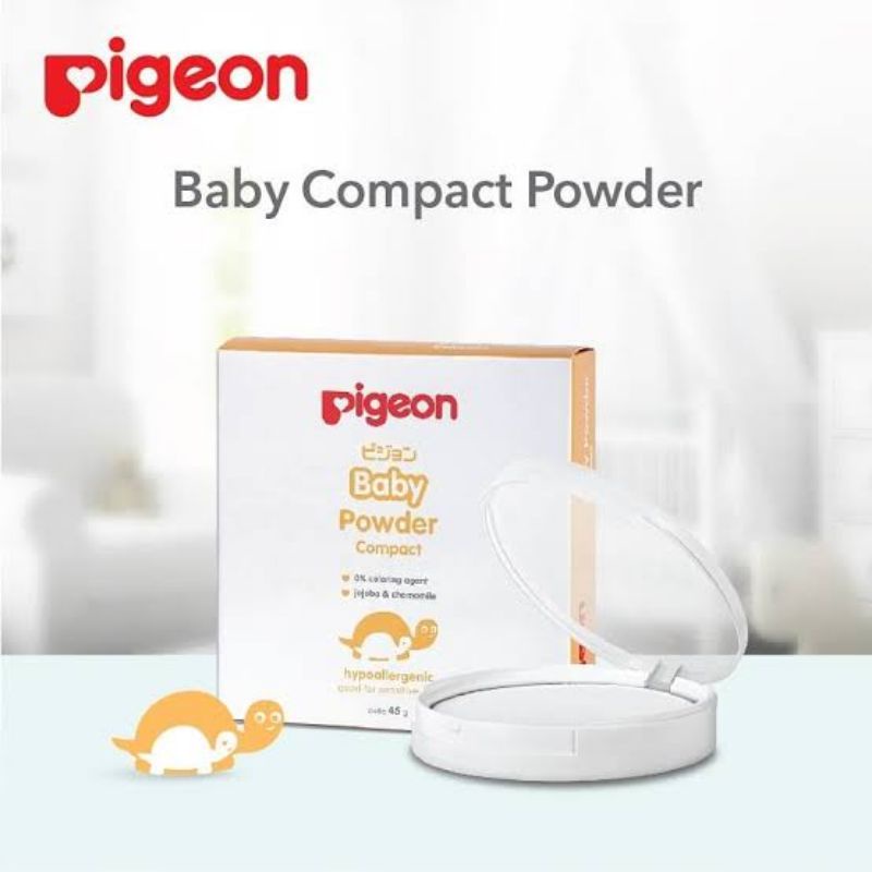 Pigeon Baby Compact Powder Refill Puff 45gr - Bedak Padat Anak Bayi