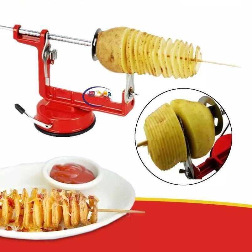 ♣ PEMOTONG KENTANG SPIRAL ALAT POTONG KENTANG SPIRAL - SPIRAL POTATO SLICER ♔