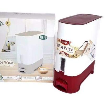 ○ Dispenser Container Tempat Beras Tempat Simpan Penyimpanan Beras Rovega Rice Box MURAH ROVEGA RCB 