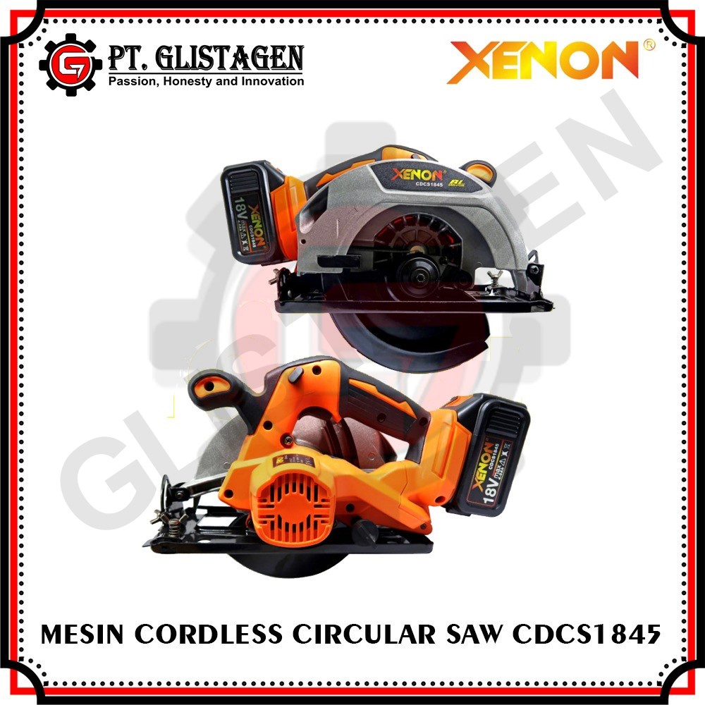 XENON CDCS1845 Circular Saw Cordless Baterai Mesin Potong Kayu 7 Inch