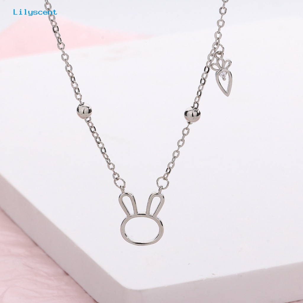 [LS] Kalung Simple Adjustable Halus Berongga Keluar Liontin Wanita Indah Kalung Terang Untuk Pakaian Sehari-Hari