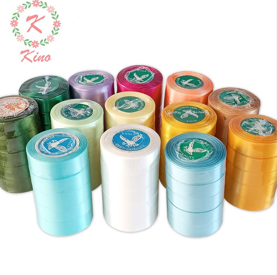 

Q77 [PER ROLL] PITA SATIN 1 INCH UKURAN 2 cm - warna warni hiasan souvenir dan hampers - harga per rol - variasi 2 BARU SPESIAL ▲