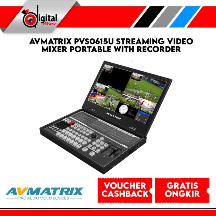 AVMATRIX PVS0615U STREAMING VIDEO MIXER PORTABLE WITH RECORDER #ORIGINAL