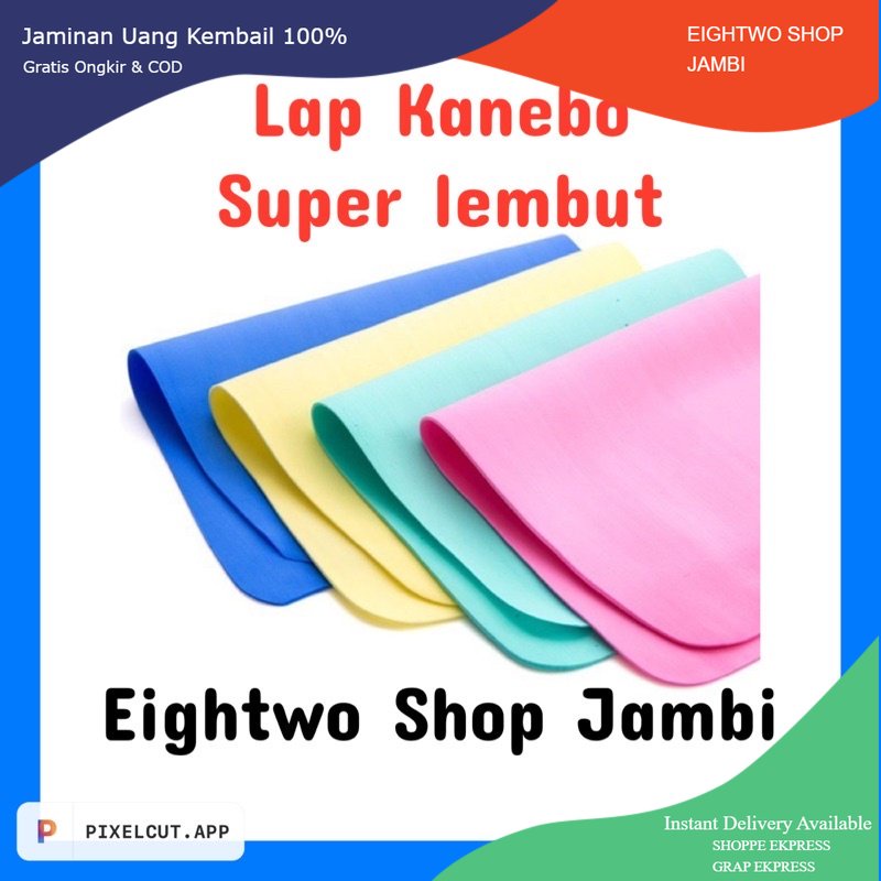 Jual Lap Kanebo Monster X Cm Serat Chamoris Polos Lembaran Microfiber Kain Serbaguna Dapur