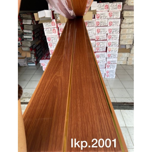 plafon pvc motif serat kayu