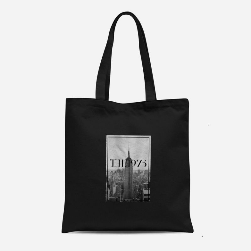 Totebag Kanvas Resleting Band 1975 Murah Kekinian