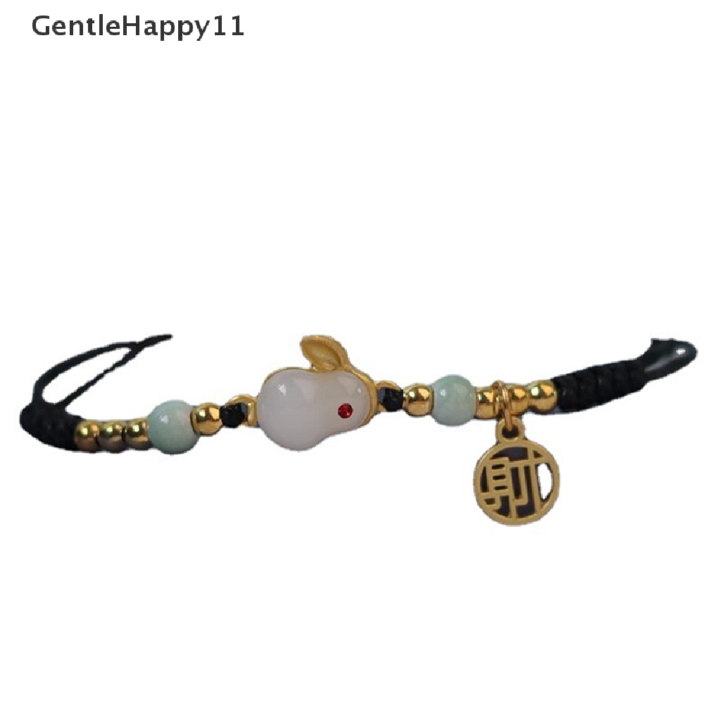 Gentlehappy 2023tahun Kelinci DIY Seni Kerajinan Gelang Tali Merah Dikepang Gelang Liontin Gelang Untuk Pacar Anak Siswa Hadiah Lucu Mengenang Anyaman Tangan Tali Perhiasan id