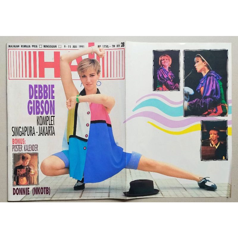 Majalah Hai no.28/ 9 Juli 1991 : Debbie Gibson - Onky Alexander - Iwan Fals