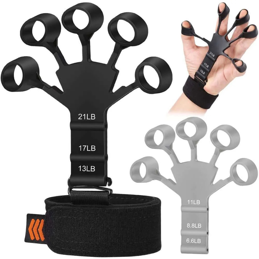 Finger Grip Silicone Wrist Puller Adjustable Finger 6alatan Latihan Rehabilitasi Kekuatan Tahan Untuk Pasien