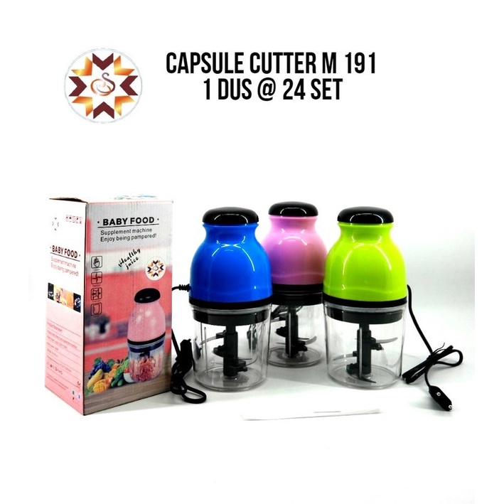 Capsule Cutter M191 Pemotong Blender Kapsul Buah Sayuran Daging Kacang Portable Mini Serba Guna