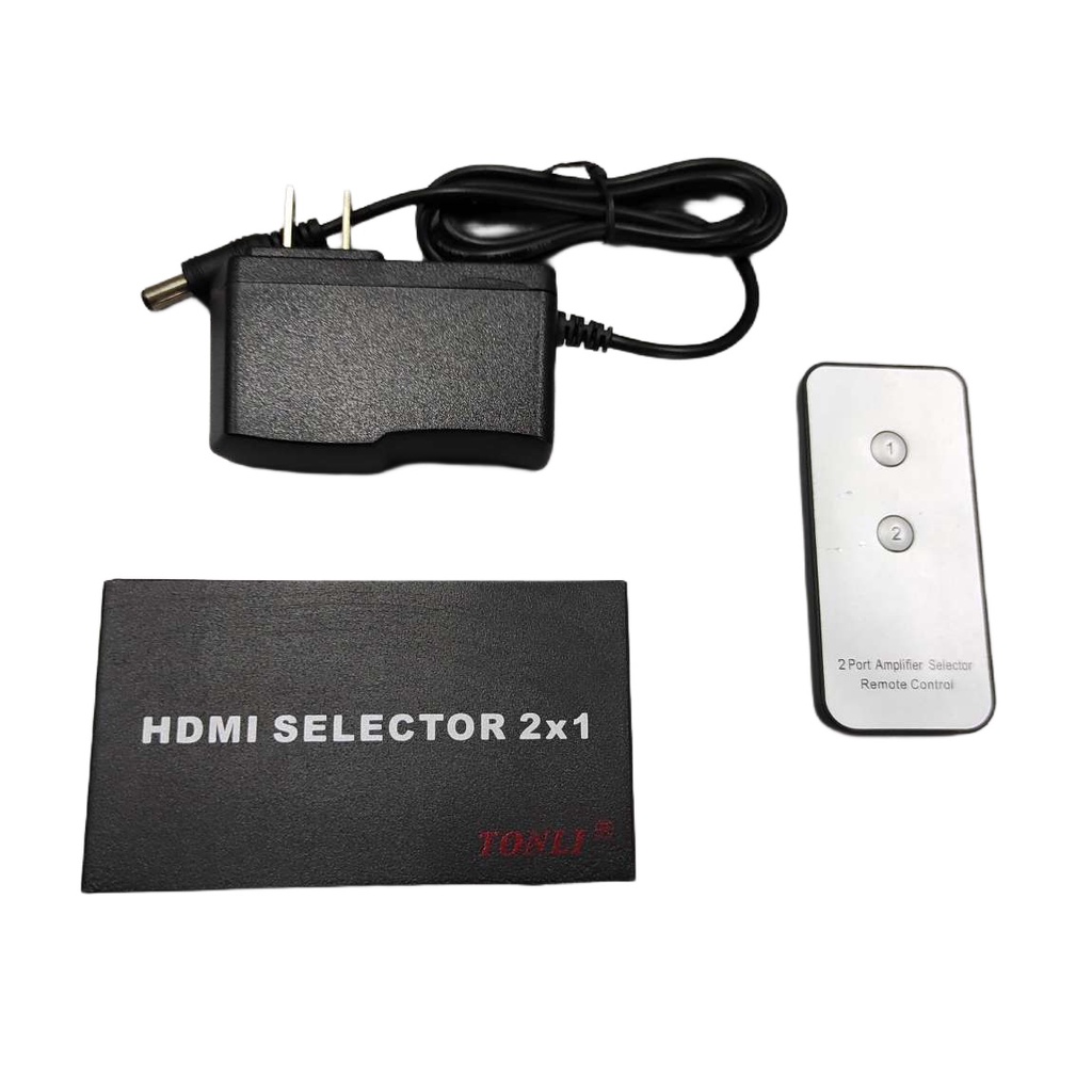 HDMI Splitter / Adapter Spiltter HDMI 2 Port (1 Output, 2 Input) Full HD 1080 + Remote