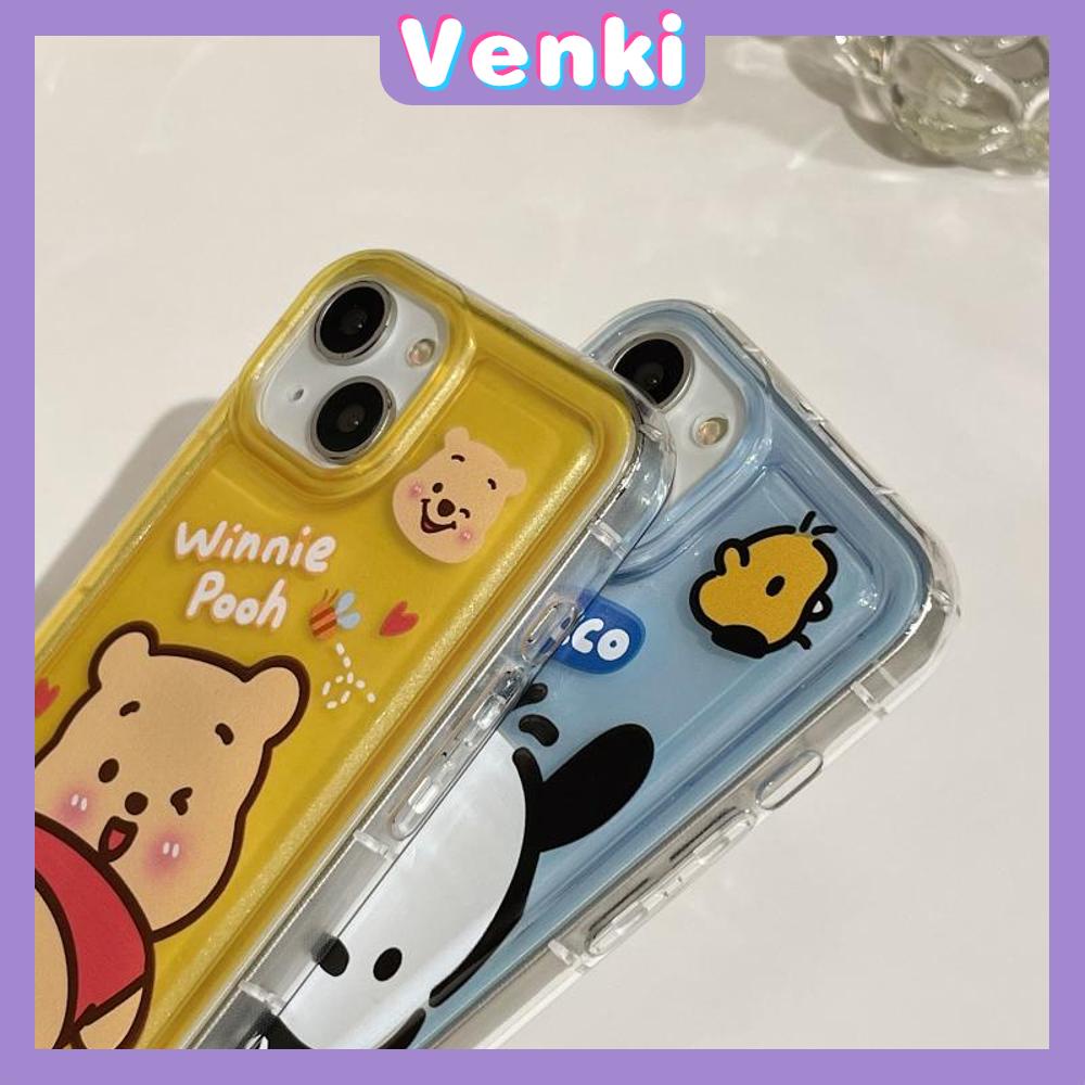 Case For iPhone 14 Pro Max Soft TPU Clear Jelly Airbag Case Cute Cartoon Animals Camera Protection Shockproof For iPhone 14 13 12 11 Plus Pro Max 7 Plus X XR