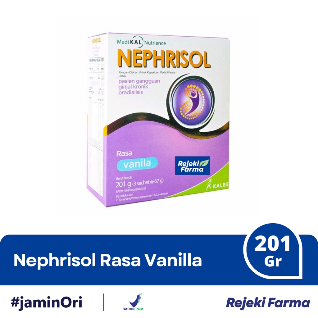 

Nephrisol Rasa Vanila 201 g gr - Susu Bubuk Neprisol Vanilla Flavour