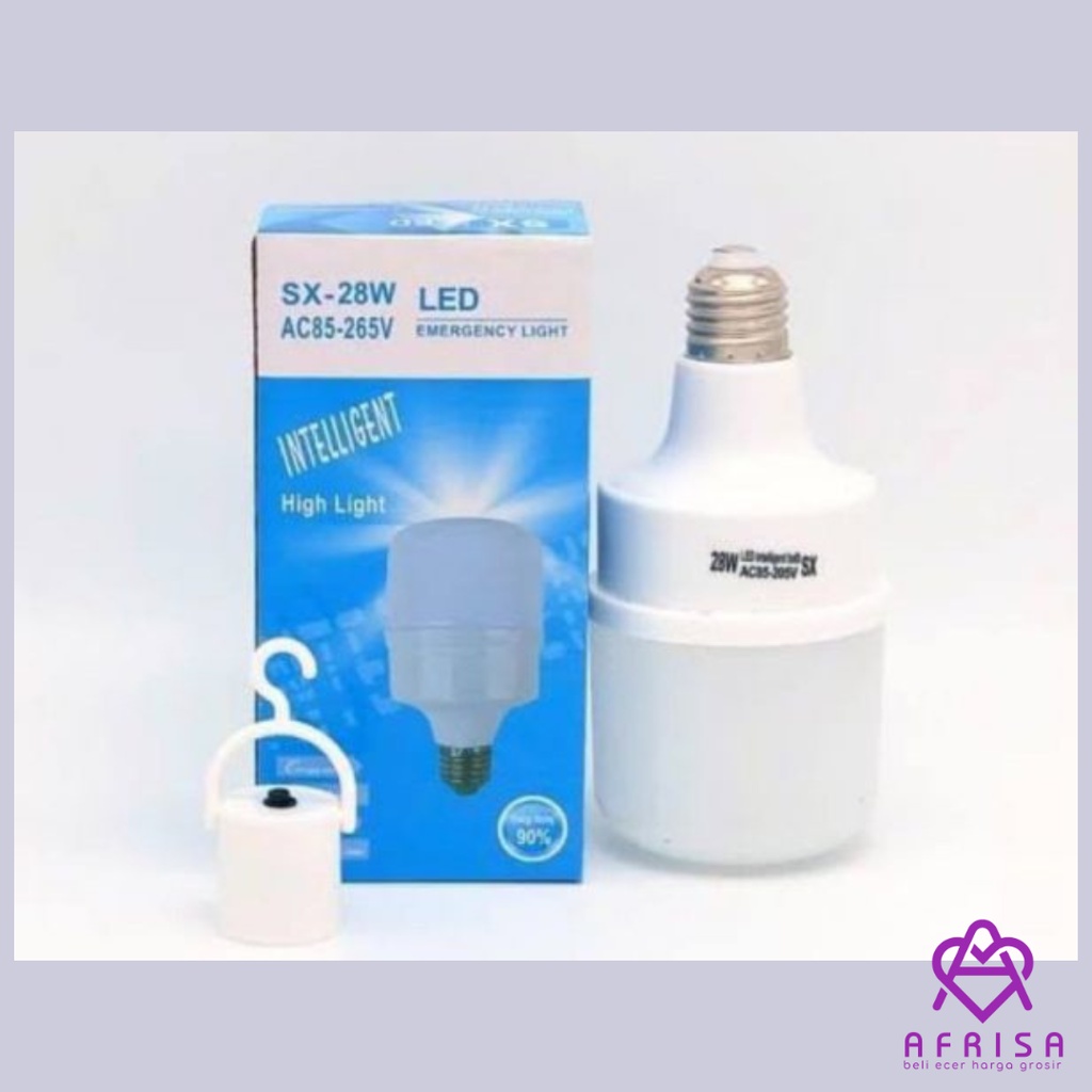 Lampu Led Cerdas Darurat 28watt 900LM Super Terang Emergency Baterai