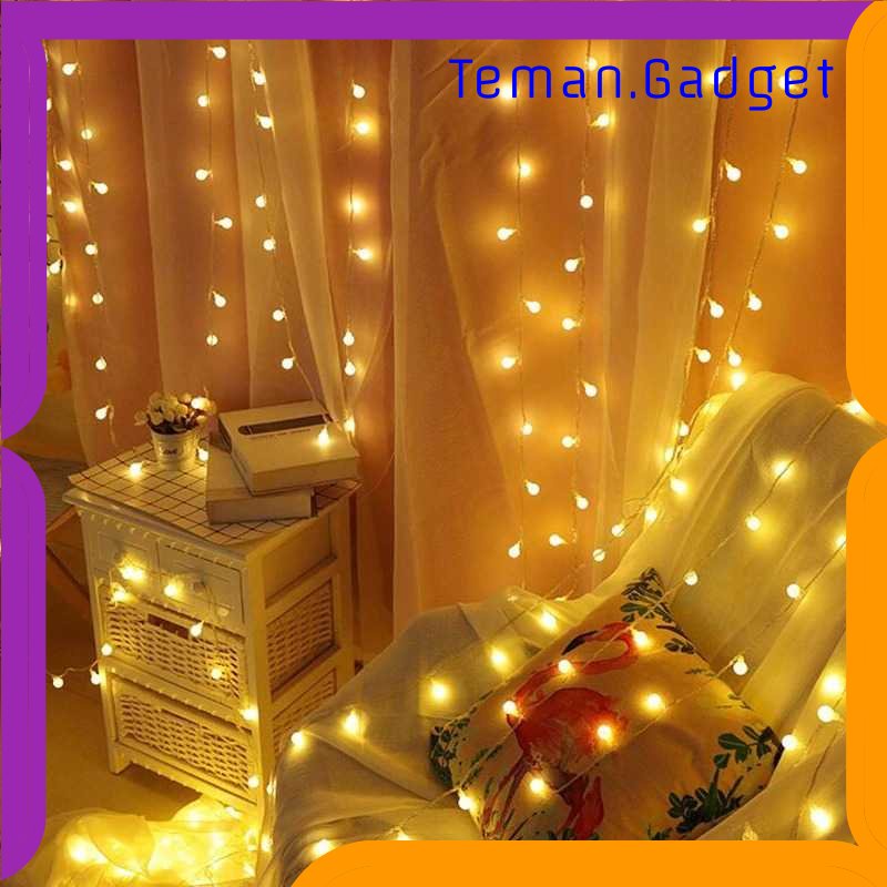 TG-LMP TaffLED Lampu Hias String Lights Waterproof 80 LED 220V 10M Model Ball - YJT80L