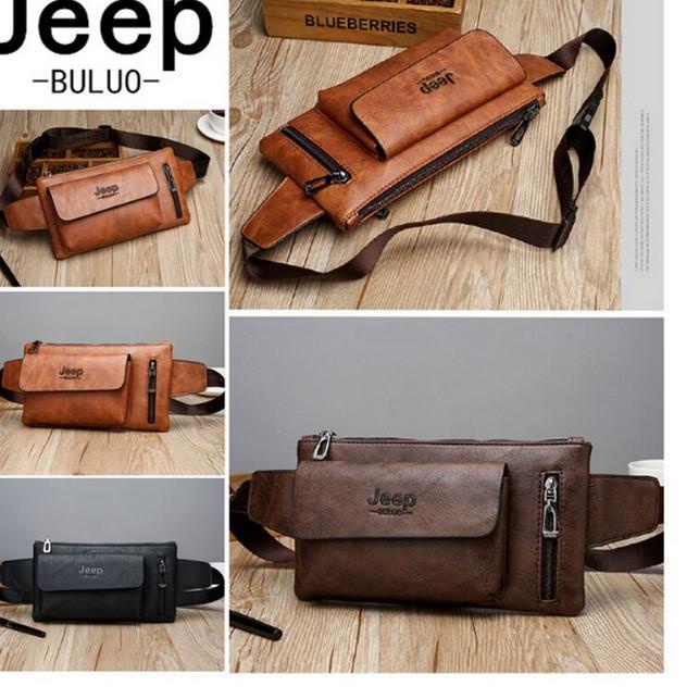 ☆ Ennwen TG08 Tas Pinggang Selempang Pria Original Jeep Buluo Import ✭