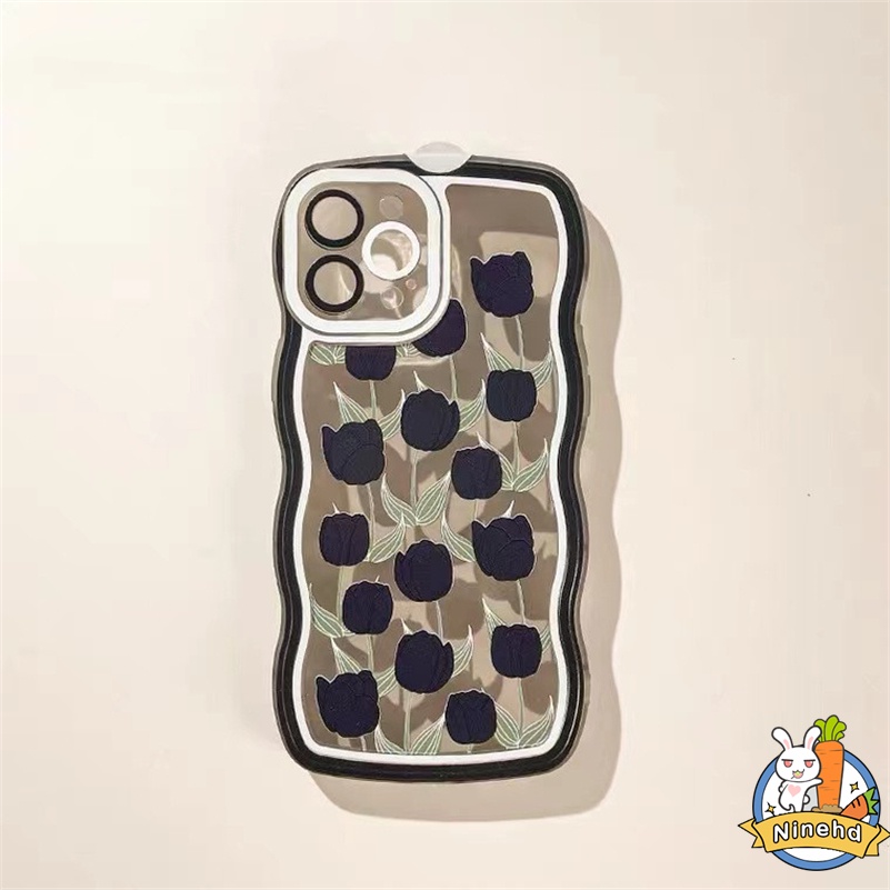 Vivo Y16 Y02 Y02s Y35 Y22s Y22 V27e V25e V25 V23e V23 V21 V21e V20 SE Pro Y15A Y15S Y01 T1x Y21 Y21s Y33s Y33T Y21T Y12s Y12A Y20 Y20s Y20i Y20s[G] Y17 Y15 Y12 Y19 Y1s Y50 Y30 Y30i Y51 Y31 S1 Casing Hp Tulip Hitam Mewah