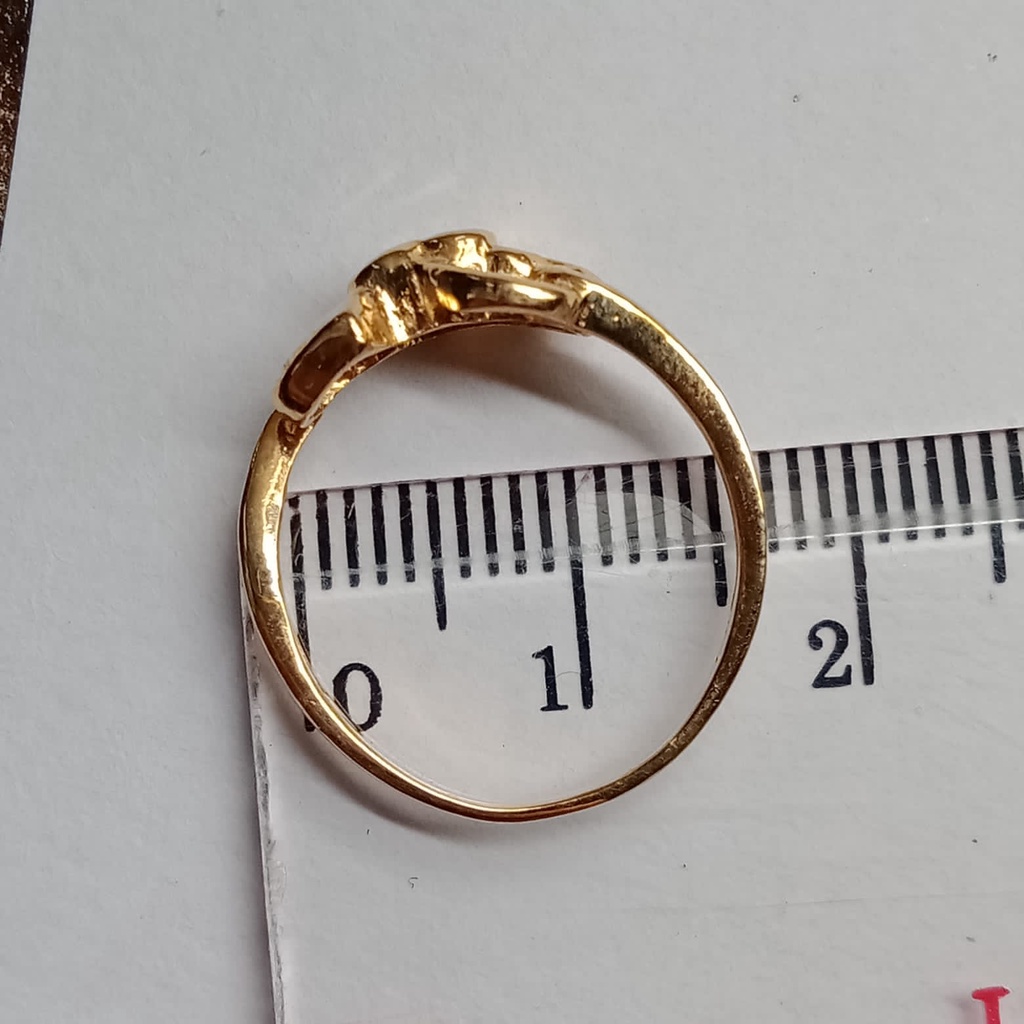 Cincin emas 17k - 2.15 gr kadar 750 - 4172