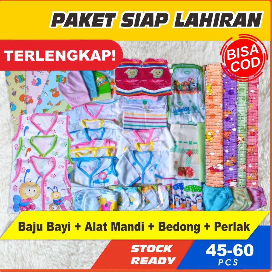 [KODE SHJZ0] Paket Lahiran Lengkap (Baju Bayi Baru Lahir + Peralatan Mandi Bayi + Bedong Bayi + Perl