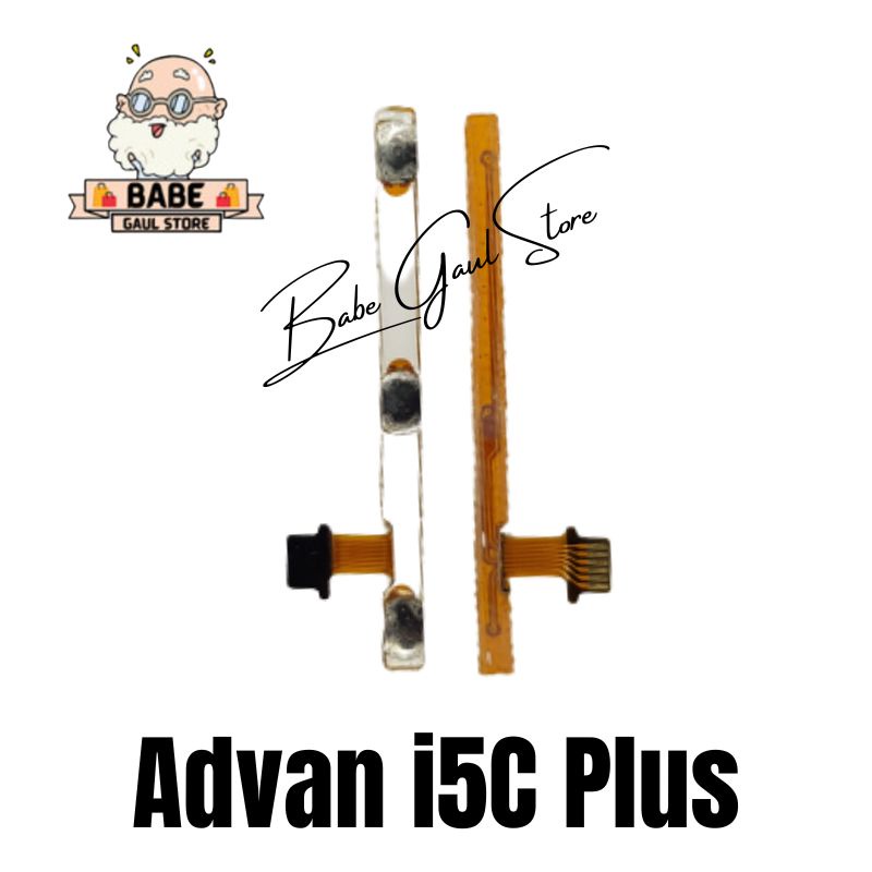 Flexible On Off Advan i5c Plus Fleksibel Switch Tombol Power Volume i5c+