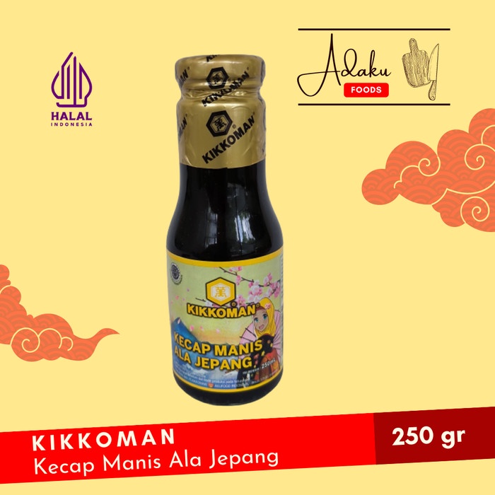 

KIKKOMAN Japanese sweet Sauce kecap manis jepang HALAL Botol 250gr