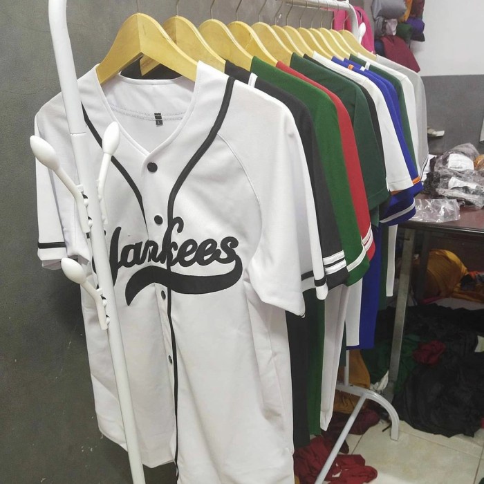 Bisa COD JERSEY BASEBALL / BAJU BASEBALL / KAOS HIP-HOP Original Asli