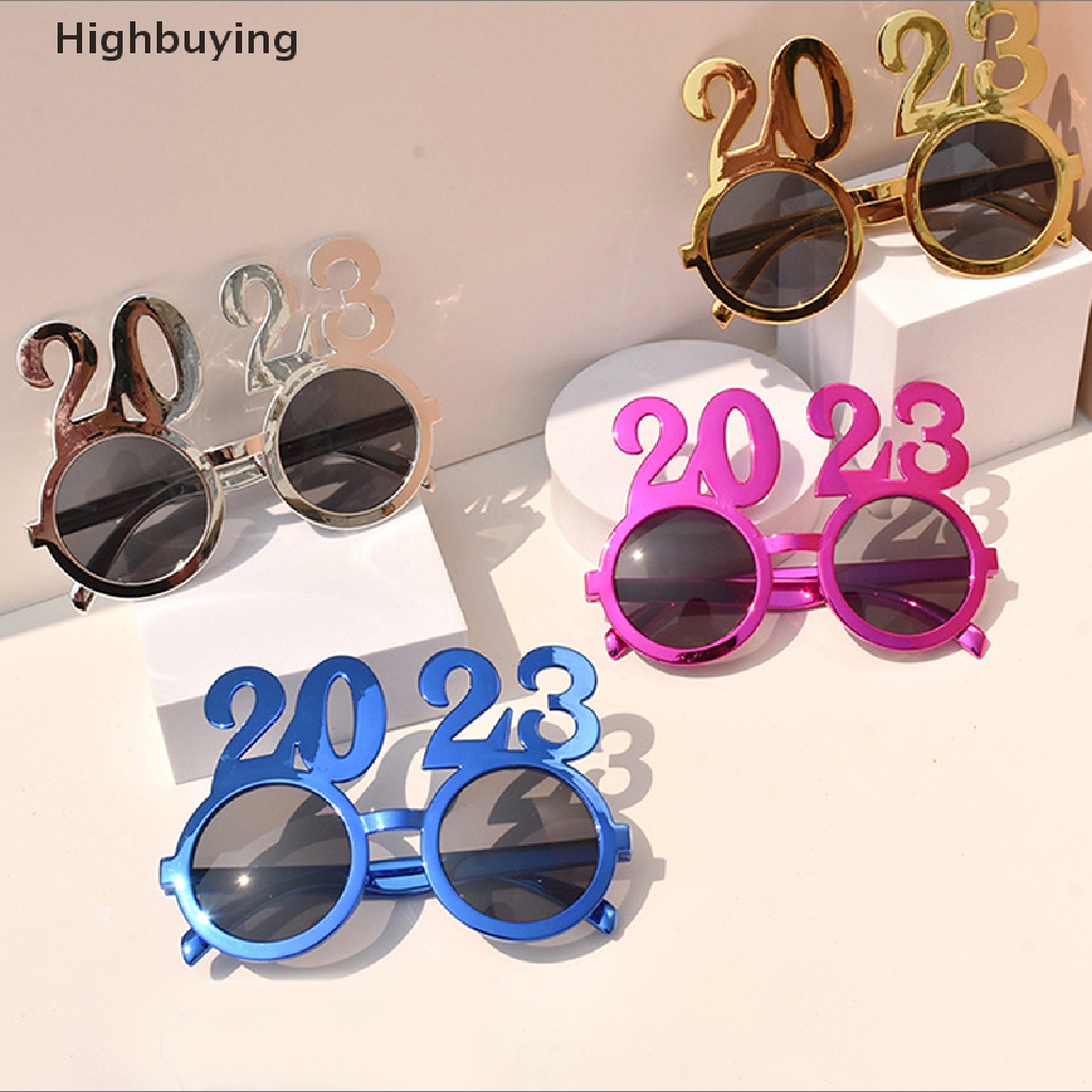 Hbid Kacamata Pesta Tahun 2023tahun Hawa Number Sunglasses Photo Booth Props Aksesoris Untuk Pesta Tahun Baru Hajatan Party Supplies Glory