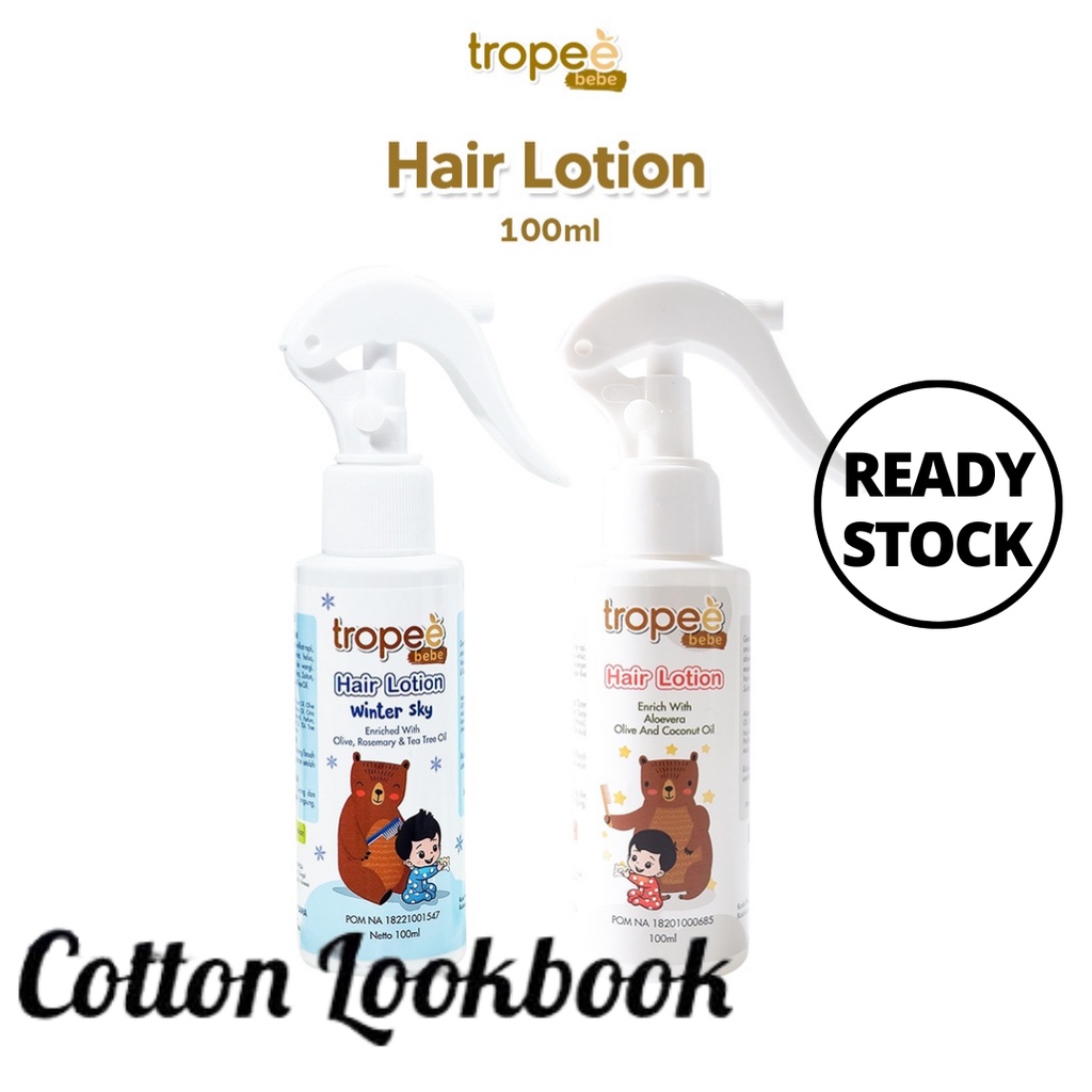 TROPEE BEBE HAIR LOTION 100ML Original &amp; Winter Sky / TROPEEBEBE Penghalus Rambut