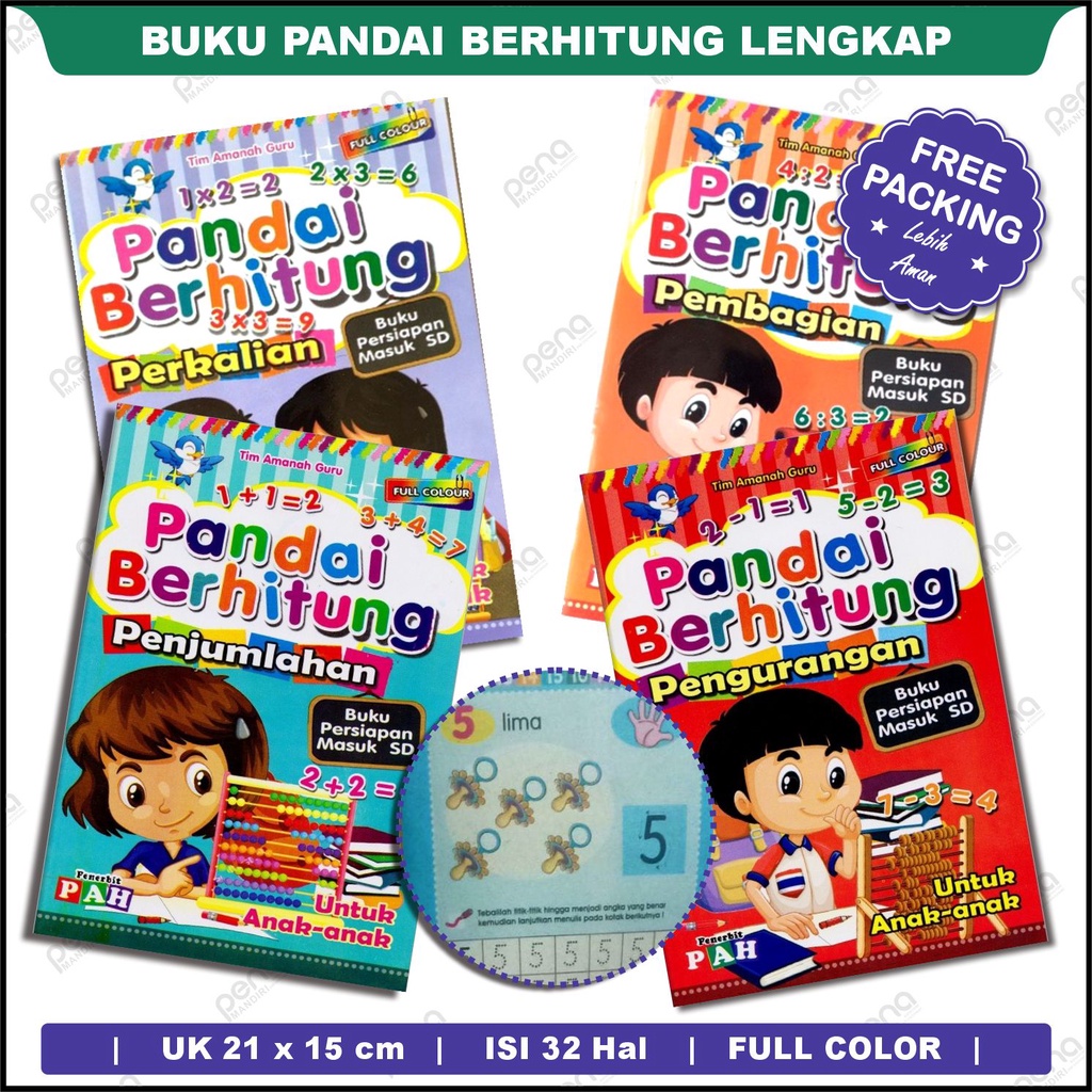 Pintar Berhitung - Penjumlahan | Pengurangan | Pembagian | Perkalian