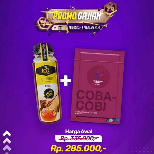 FREE COBA - COBI MADU YAMAN MARA'I TAQYCHAN SAFFRON TAQYCHAN MADU by Taqy Malik