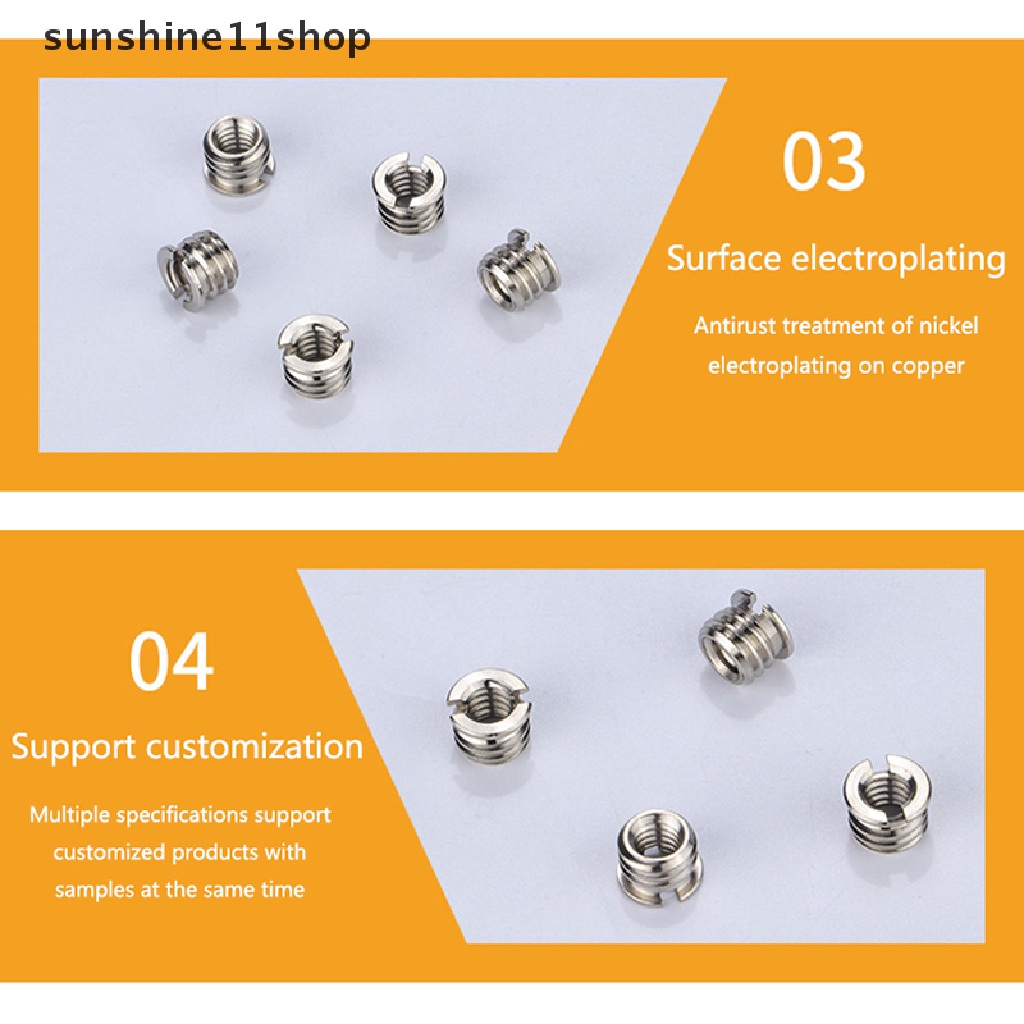Sho 5Pcs 1per4ke 3per8inci Sekrup Universal Adaptor Kamera Konversi Mur Set Tripod Monopod Ballhead Mount Aksesoris Untuk Light Stand Dslr N