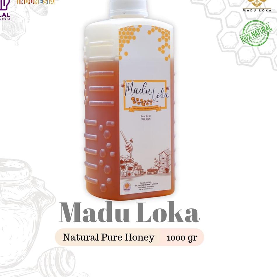 

12.12 Terlaris Madu Murni Asli - Madu Loka 1kg (Manis) Natural Pure Honey murah