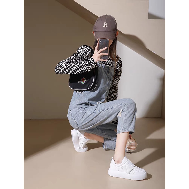 COD Sneakers Daily 242 Sepatu Sneakers Velcro Wanita Musim Panas