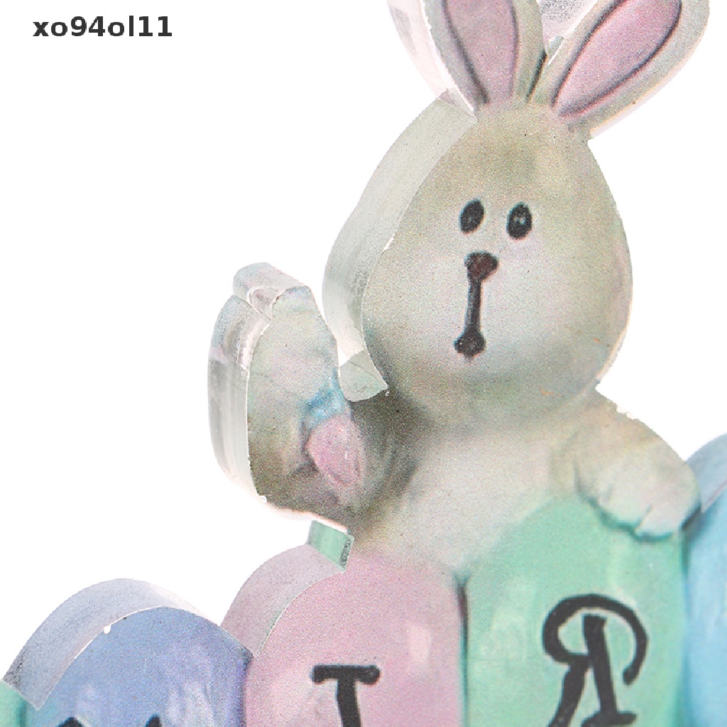 Xo 1Pc Easter Spring Bunny Tabletop Ornamen Resin Miniatur Patung Kelinci Lucu OL