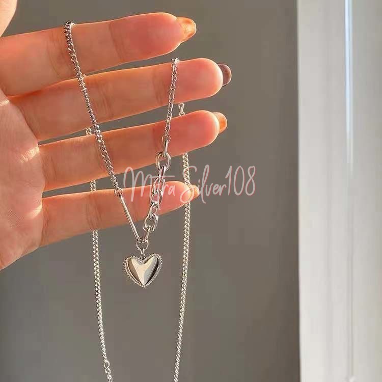 [MS108] NL 18 - KALUNG WANITA MOTIF LOVE | KALUNG RANTAI | KALUNG KOREA FASHION