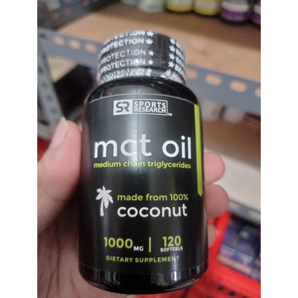 [ TERLARIS ] SPORTS RESEARCH MCT OIL 1000 MG 120 SOFTGELS - SPORTS RESEARCH MCT OIL ORIGINAL