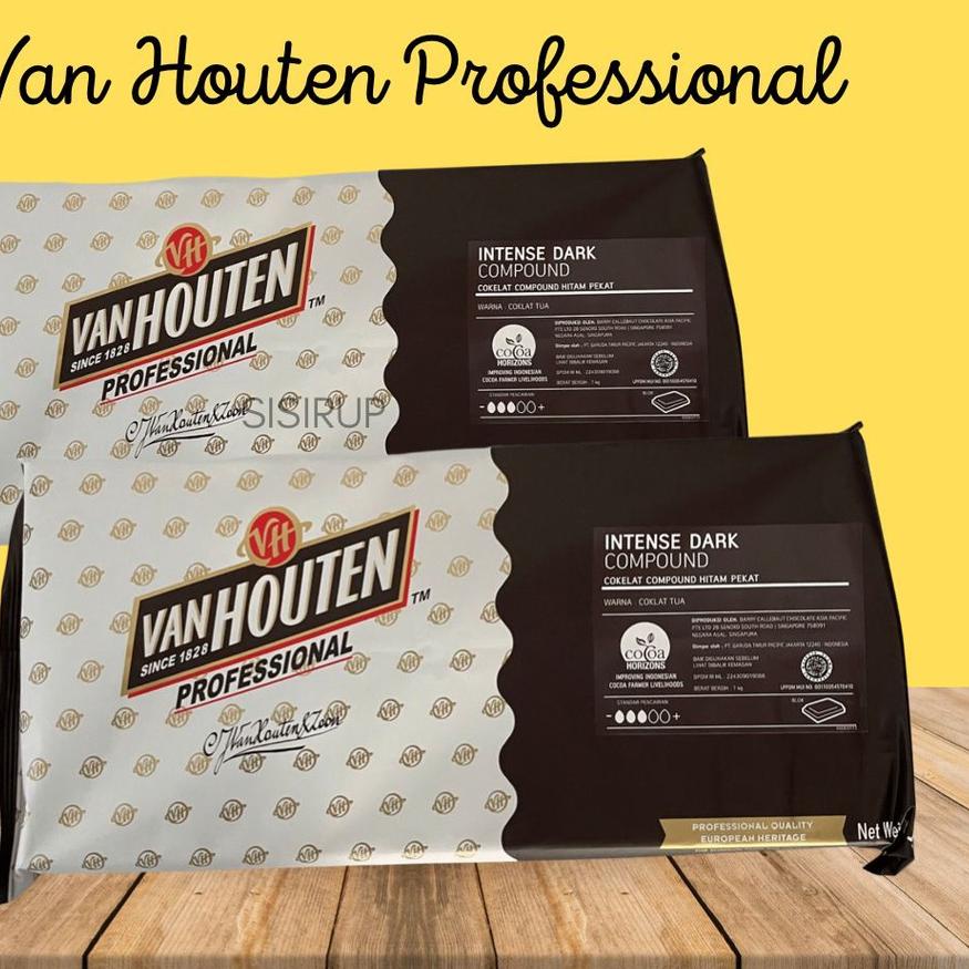 

✳ Vanhouten dark compound 1 kg / Dark Chocolate Van Houten / Barry callebaut ♟